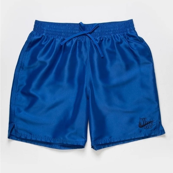 NIKE Royal Blue Essential Lap 7'' Volley Swim Shorts Medium - Picture 1 of 7